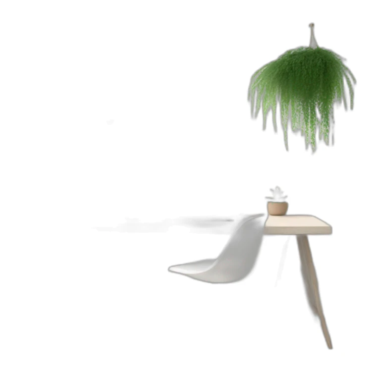 aesthetic greenery minimalist clean workspace sticker