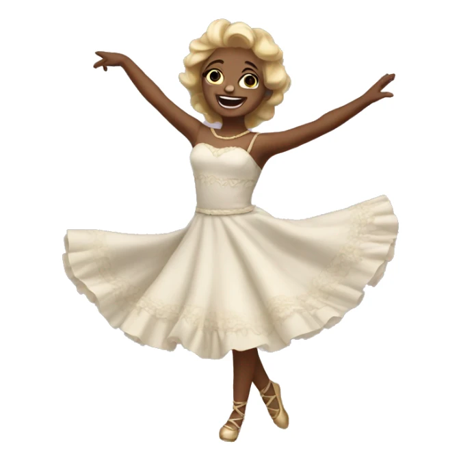 Dancing doll sticker