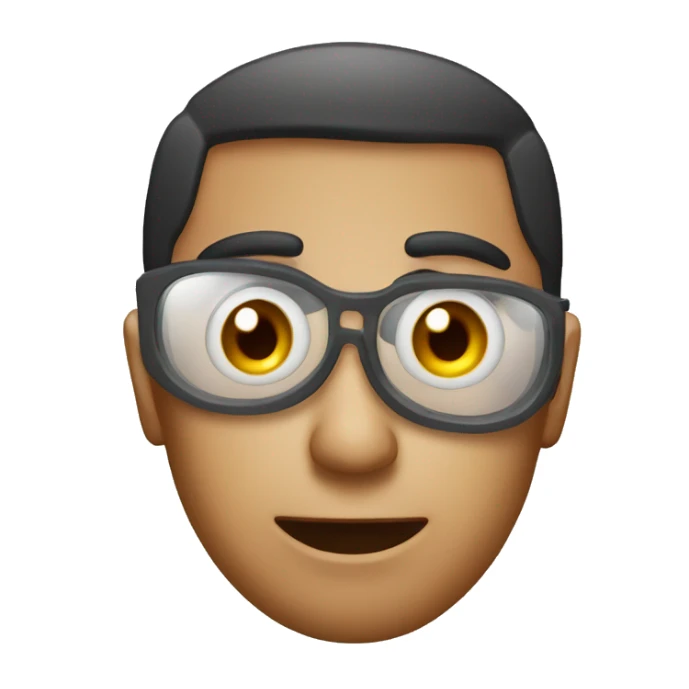 Exhaused emoji with bags under eyes and wide open bloodshot eyes sticker