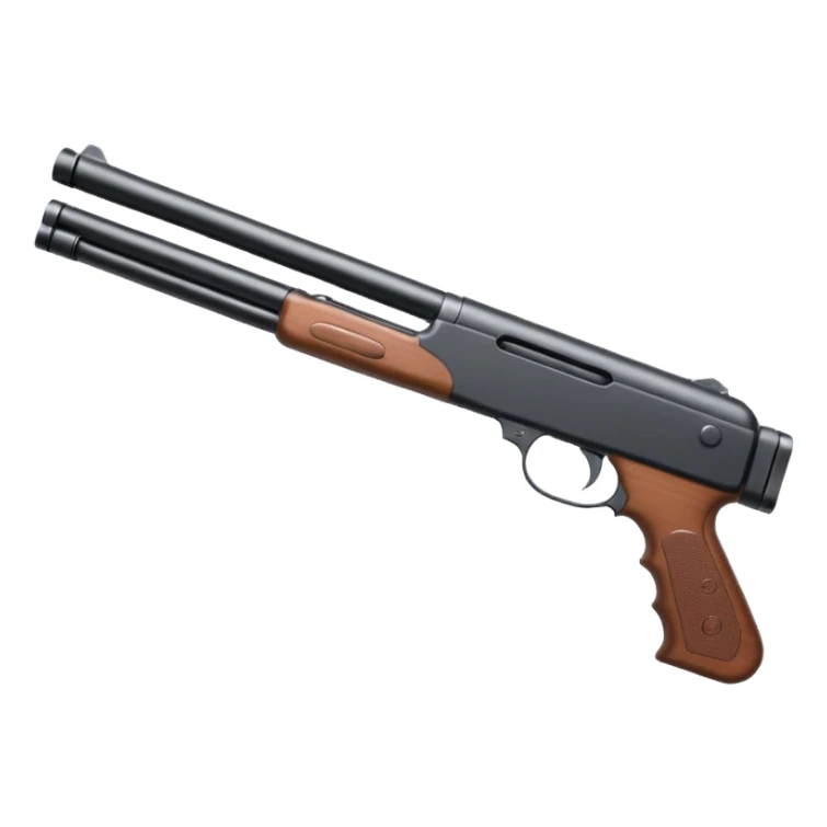 full white SPAS-12 shotgun white-out white white sticker