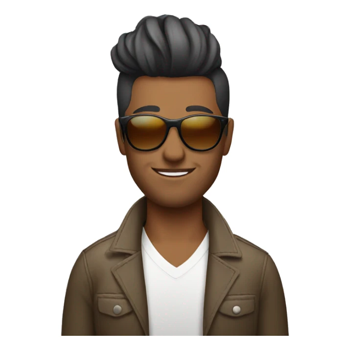 Hairstylist wearing sunglasses sticker