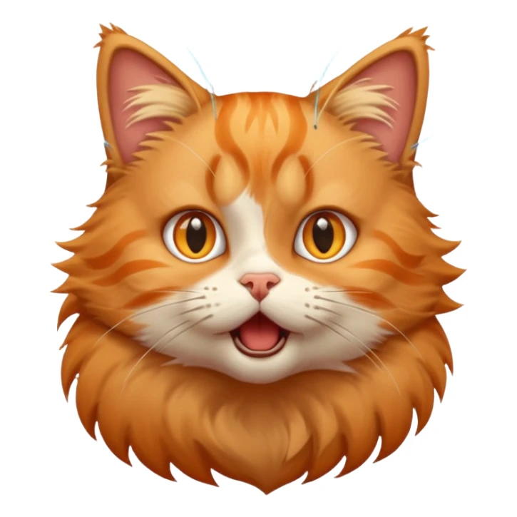 A very cute cat that got shocked from electricity, electric shocks around it sticker