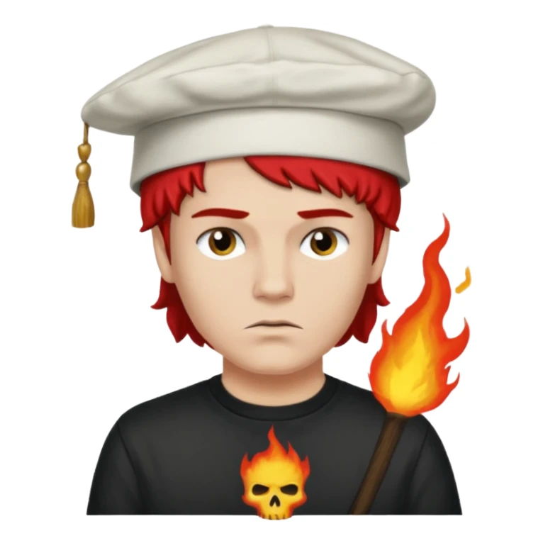 Make Dustin Henderson from Stranger Things with helfire club shirt and thinking cap sticker