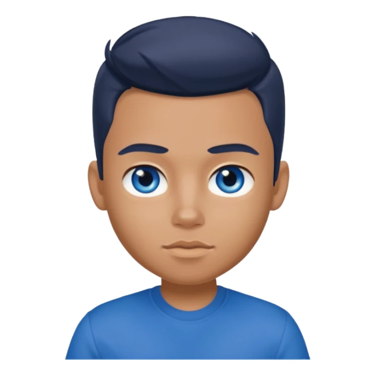 Bratz Boyz Cameron blue eyes, Blue eyes, dark blue shirt sticker