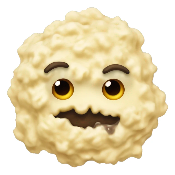 Monster made of mashed potatoes and gravy  sticker