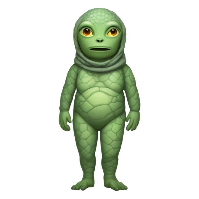 a Reptilian alien woman, full body, sleep sticker
