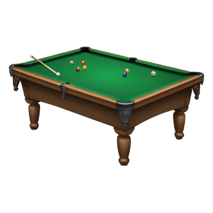 Billiard table with person swimming on it sticker