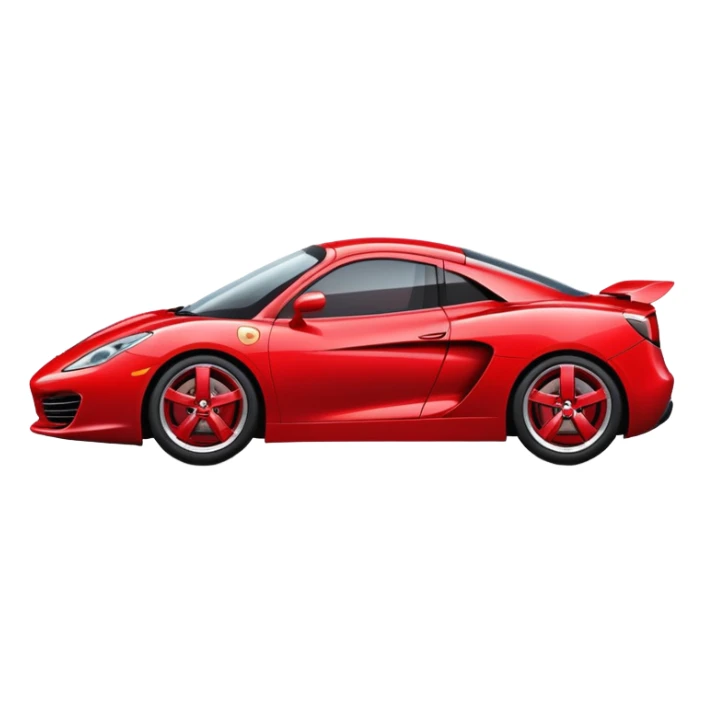 Car in red with HILDi Slogan  sticker