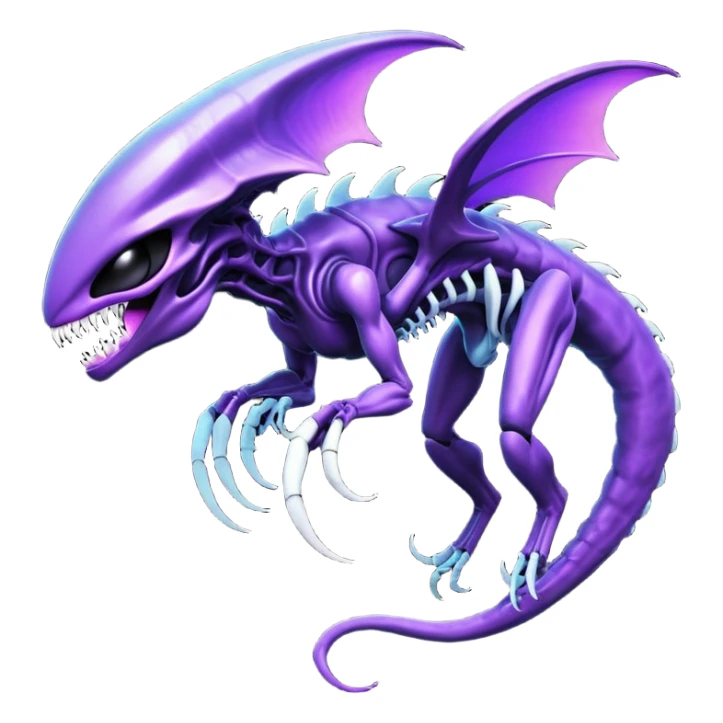 Abstract Venom-Xenomorph-Genesect-Lunala-ET-hybrid-fantasy-creature sticker