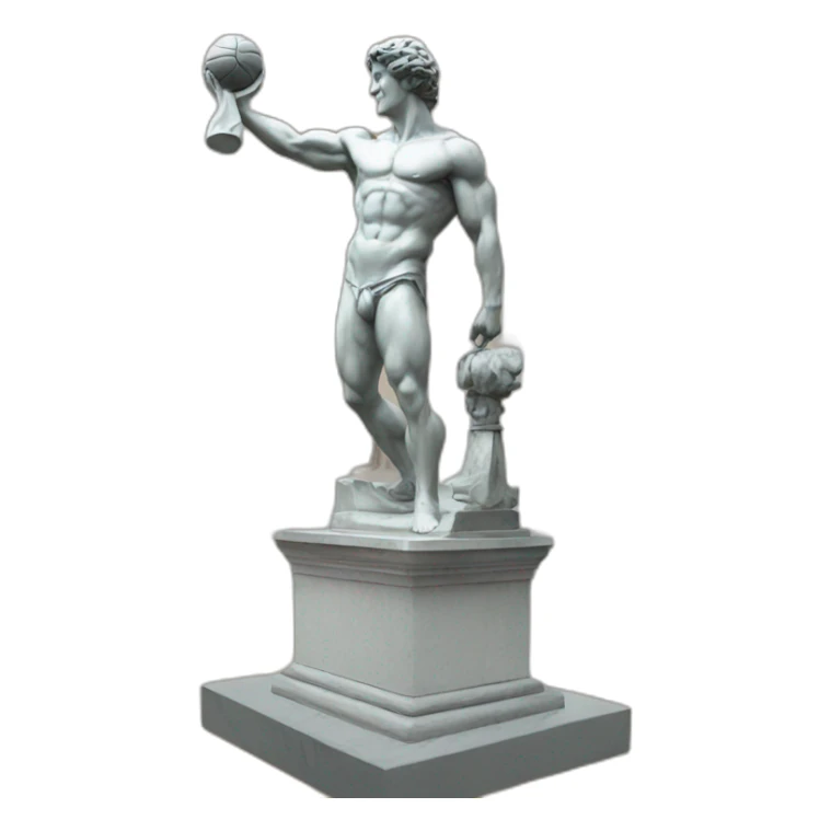 Italian statue gym sticker