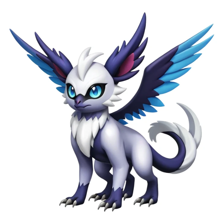 Shiny Absol-Noibat-Noivern-Hybrid (Full body) sticker