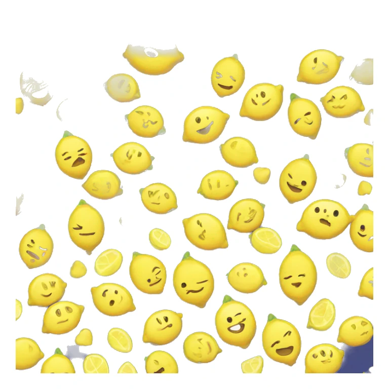 cute lemon character with a heart next to it sticker