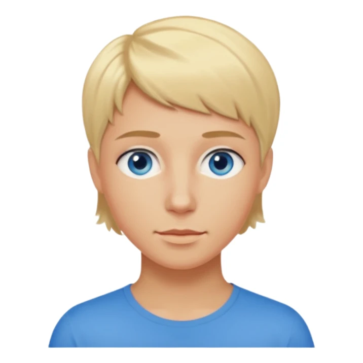 short blond hair blue eyes 5ft 9 140lbs Italian sticker