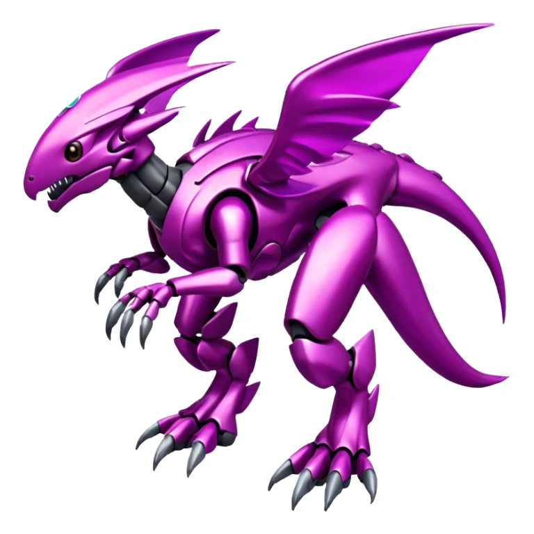 Futuristic Cool Edgy Shiny Ethereal Legendary Digimon-Genesect-Palkia-hybrid full body sticker