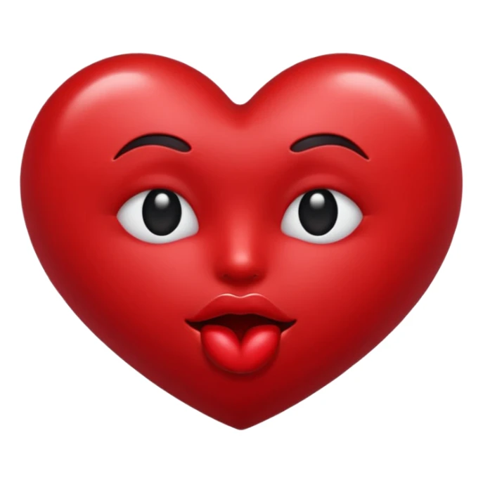 dark red kiss emoji  sticker