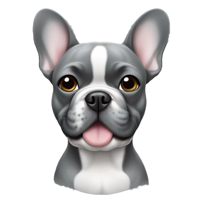 French Bulldog in grey  sticker