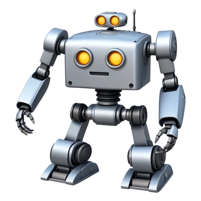 A sturdy, reliable robot with reinforced metal parts and excellent construction. High-quality, durable robot that never breaks down. sticker