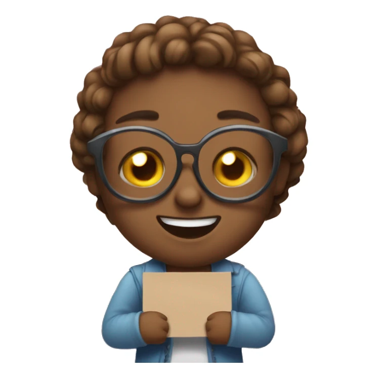 Emoji holding a sign with these emojis 😘🐈 sticker