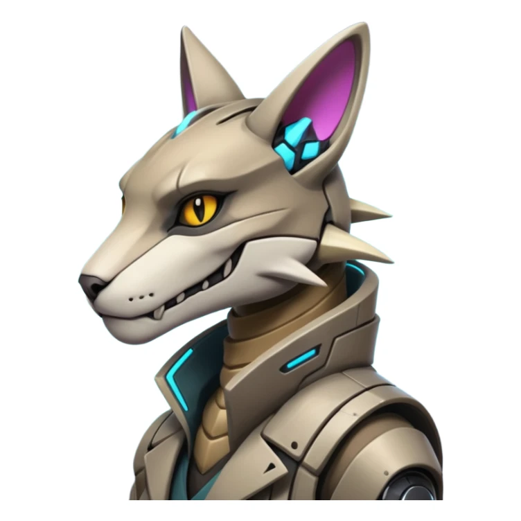 Pretty Cyberpunky Cool Marowak-Feline-hybrid sticker