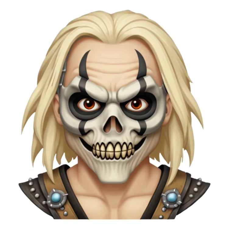 mad max fury road bad guy Immortan Joe face wish mask  sticker