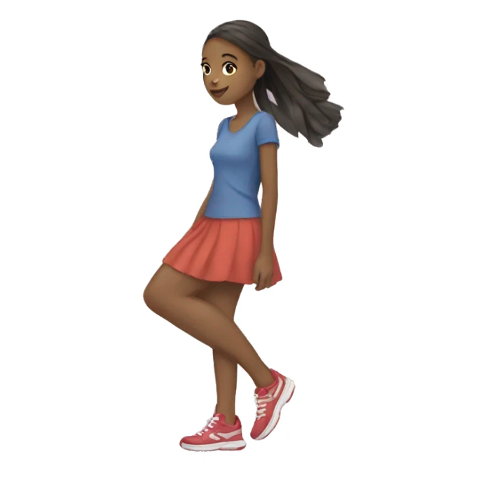 Girl and shoes sticker