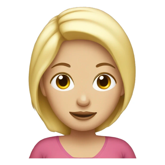 Pregnant blond woman  sticker