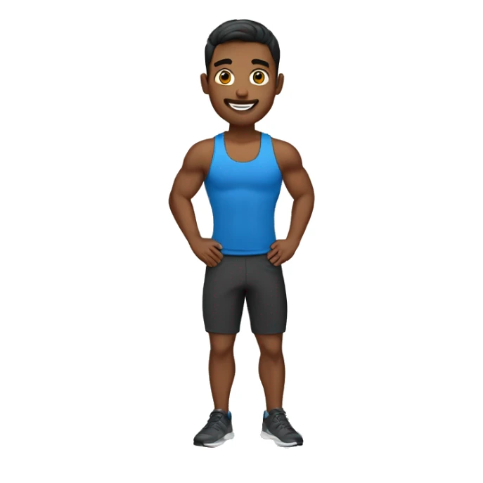 fitness trainer male sticker