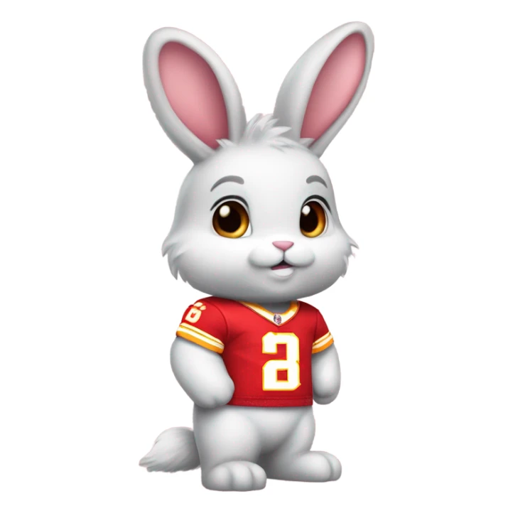 Kansas City chiefs bunny sticker