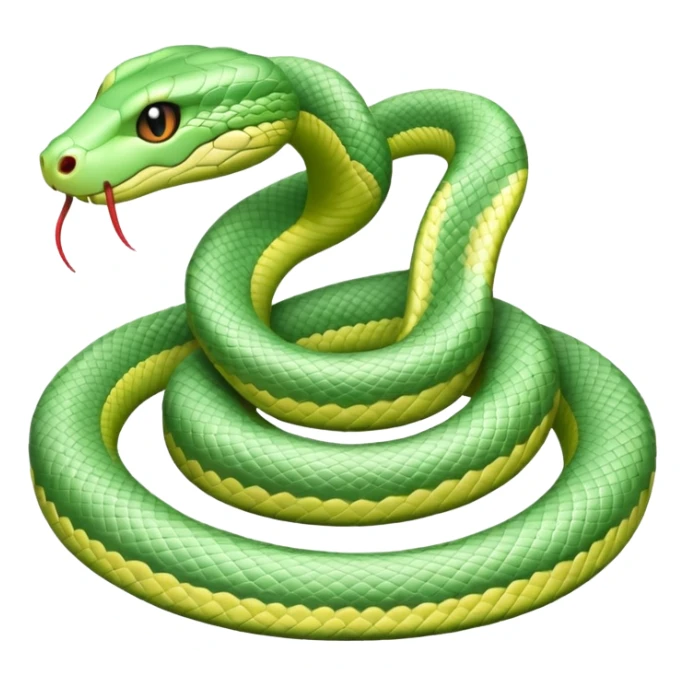 Pastel green snake like this but in pastel green 🐍 sticker