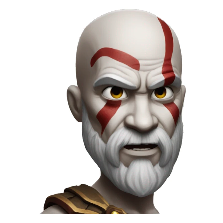 Kratos from god of war sticker