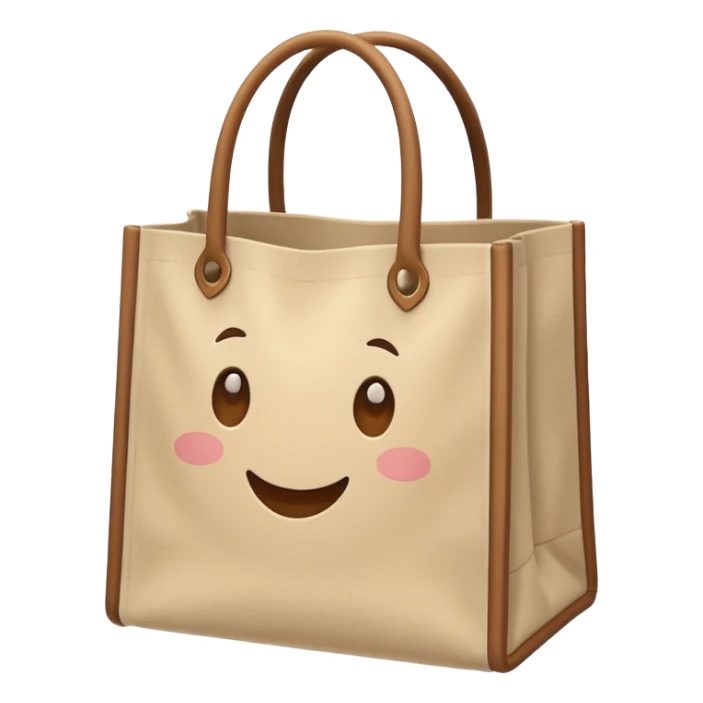 cartoon market bag, do not add stripes and make it empty sticker