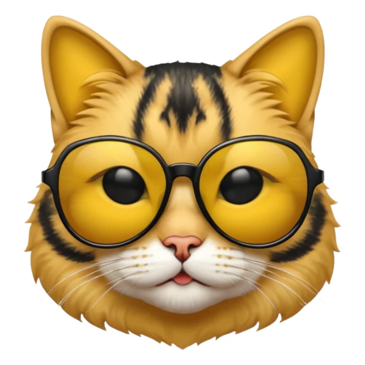 Güneş gözlüğü takan kedi sticker