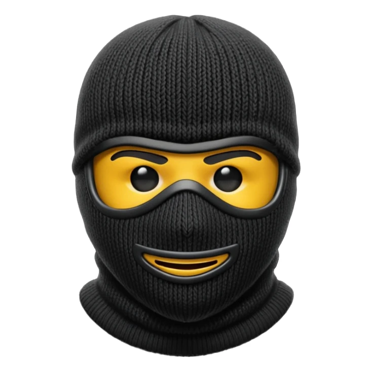 Ski mask  sticker