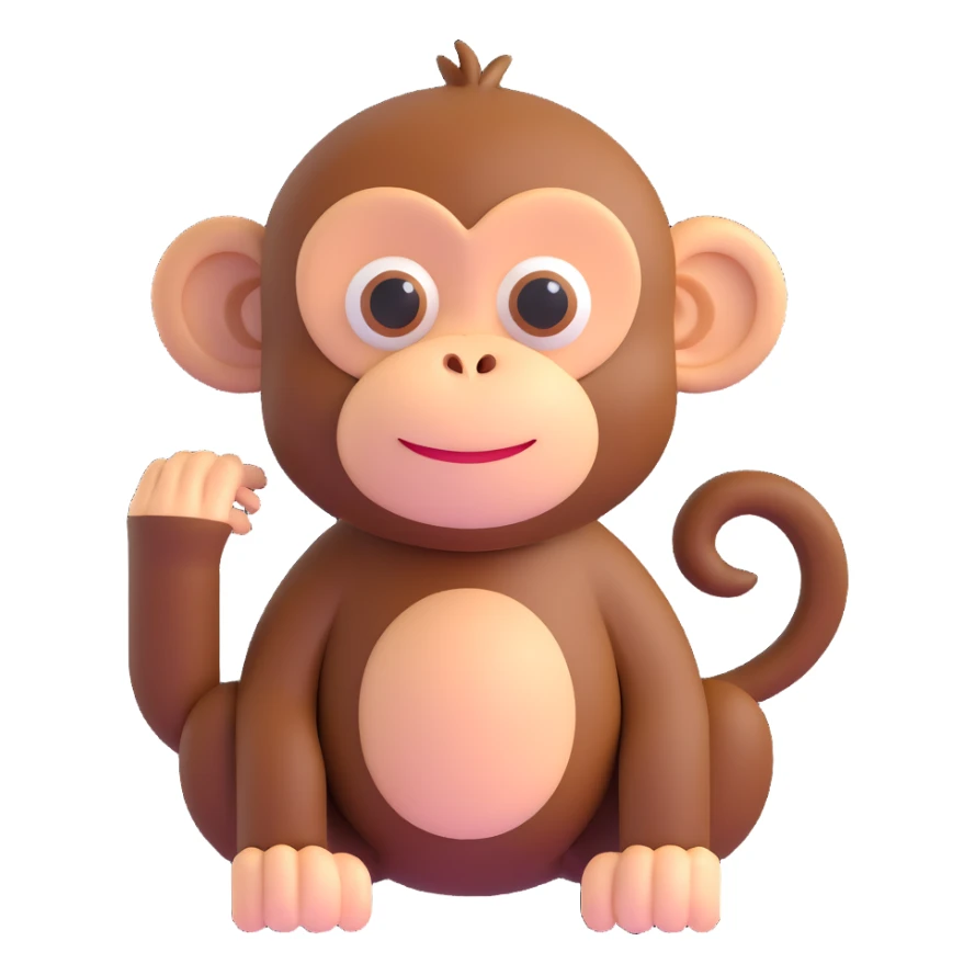 Monkey sticker