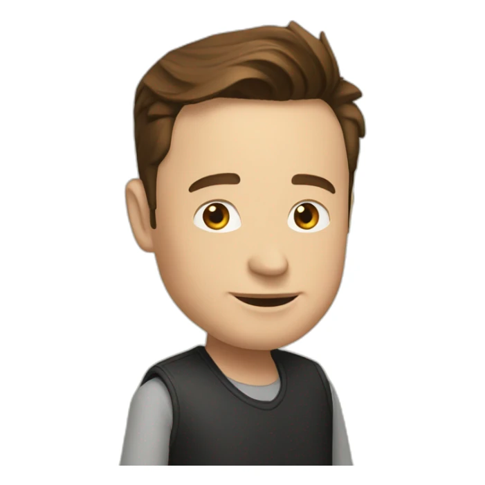 Elon Musk who french speaks sticker