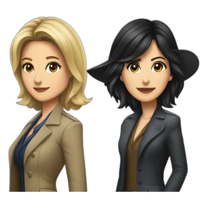 Detective Olivia Benson and Detective Jane Rizzoli sticker