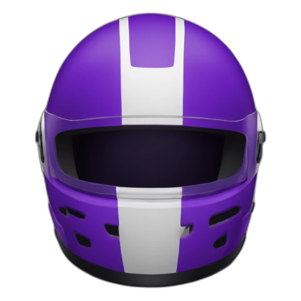 racing helmet with dark purple color sticker