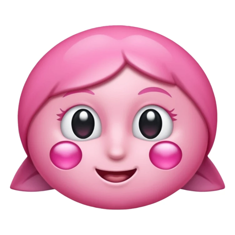 Coração metade rosa pink e metade branco emoji sticker