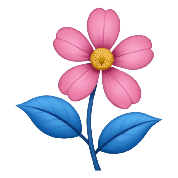 Apena faça uma Flor de uma cor azul q nem uma rosa mucha sticker