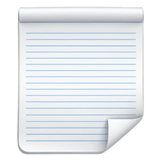 pad and paper sticker