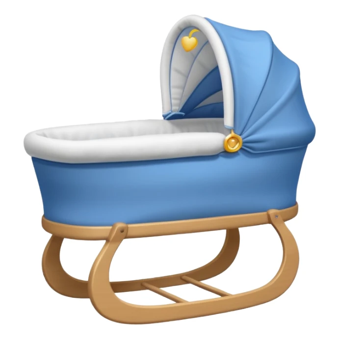 blue baby bassinet sticker