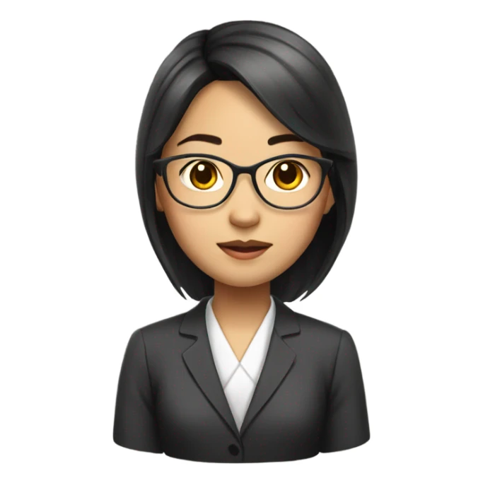 lawyer asian girl  sticker