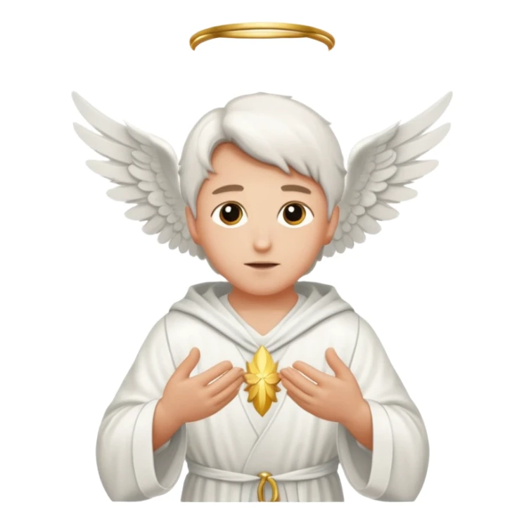 A serene biblical illustration of the angel Gabriel sticker