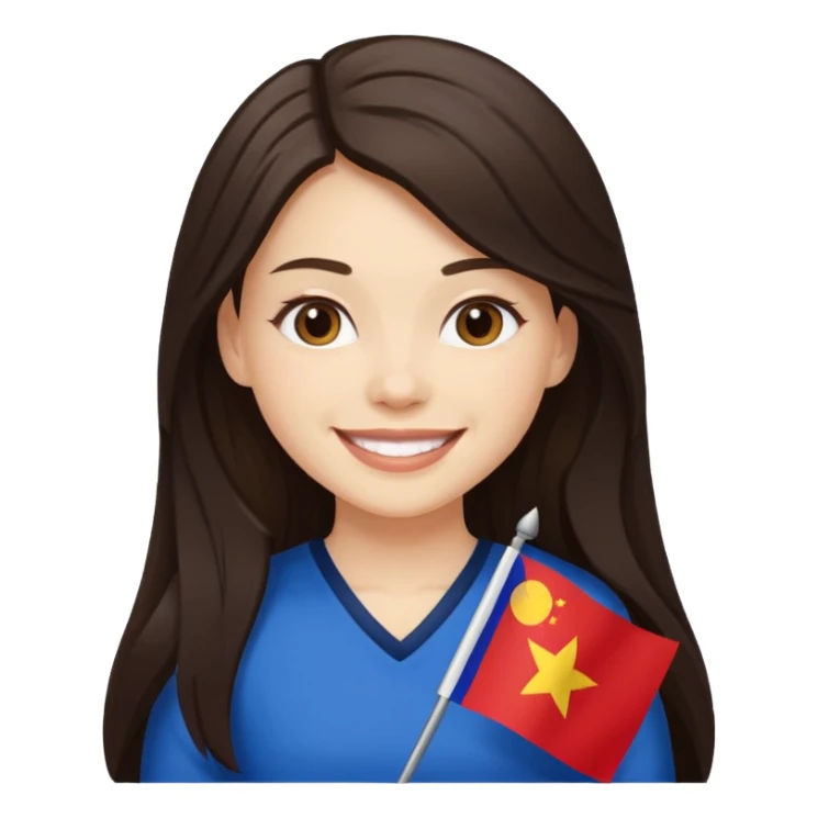 white girl pinoy flag sticker