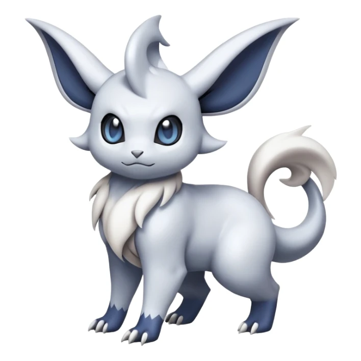 Mewostic-Absol-Minccino-Pokémon-Fakémon-hybrid-creature (full body) sticker