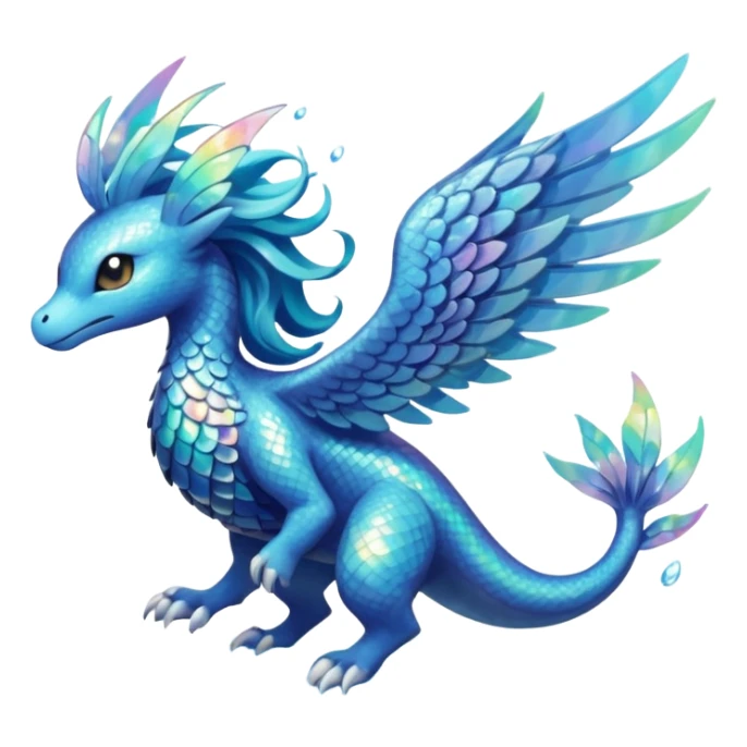 Elemental Flying-type-Water-type natural Pokémon-Fakémon-creature sticker