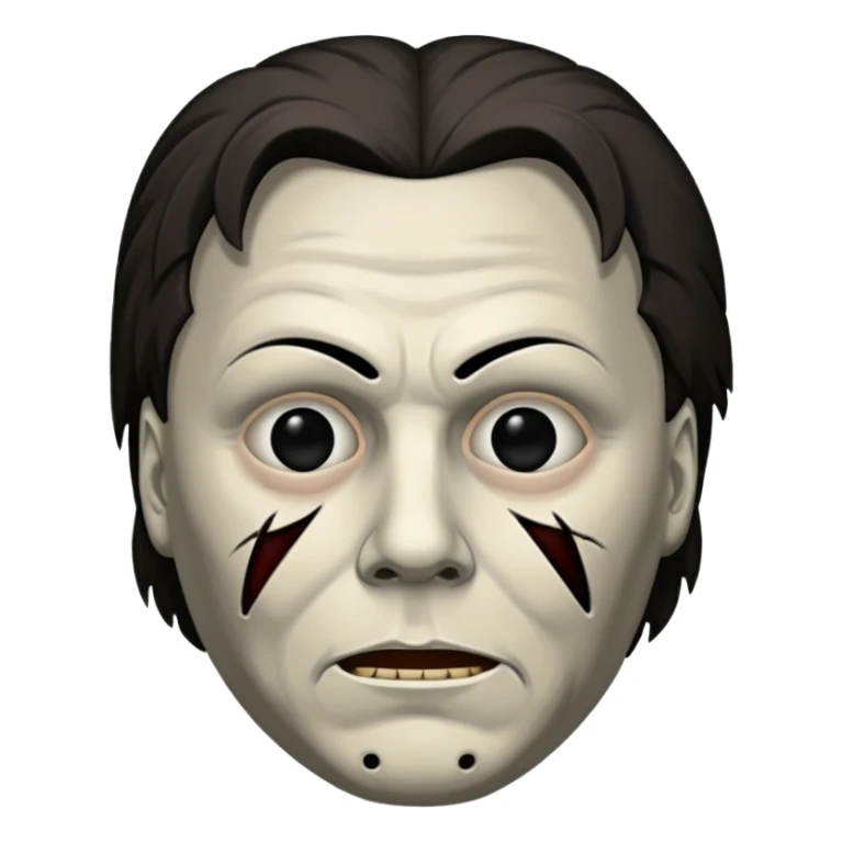 michael myers black eyes sticker