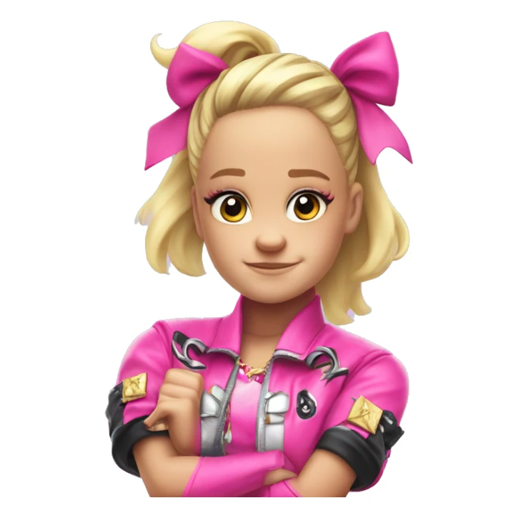 Jojo siwa doing the stay fierce pose sticker