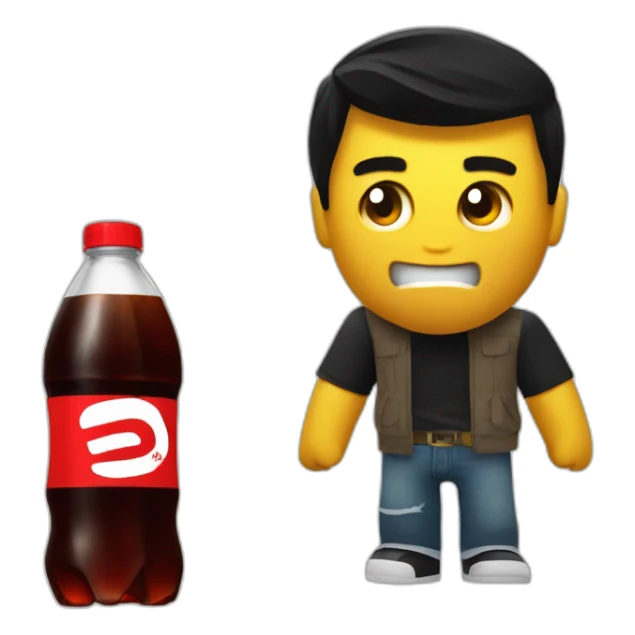 Mad noob from roblox with blox cola sticker