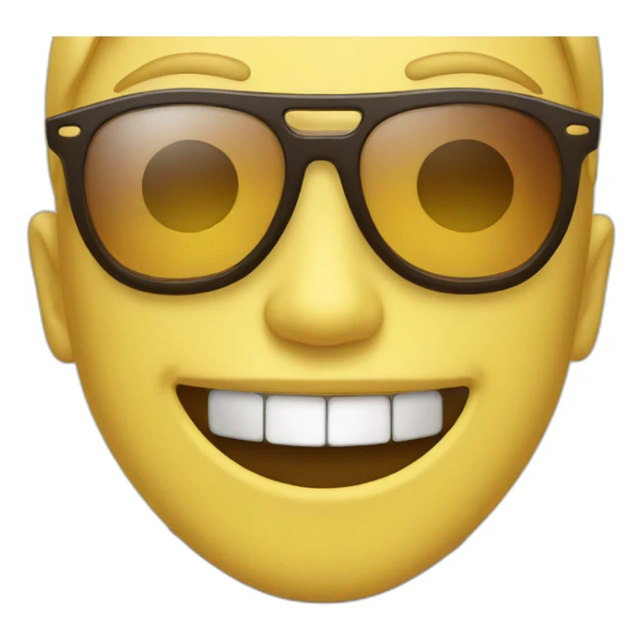 Smiling face with sunglasses sticker